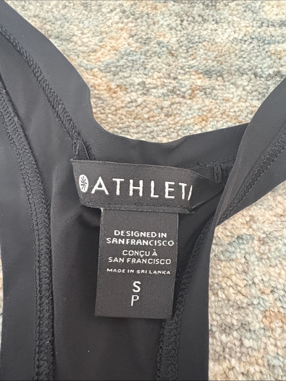 Athleta Black Racerback Performance Tank - Picture 2 of 2